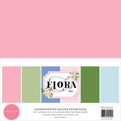 Carta Bella Flora No. 4 Cardstock - Solids Kit